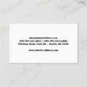 Chef Logo | Silverware Visitekaartje (Achterkant)