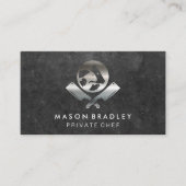 chef | Logo van de slager Visitekaartje (Voorkant)