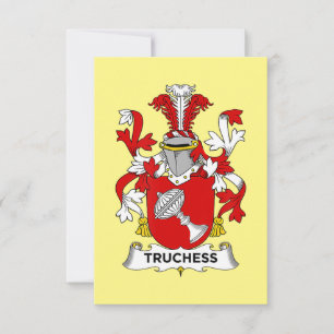 Chef Lover Truchess Coat of Arms - Family Crest Bedankkaart