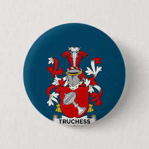 Chef Lover Truchess Coat of Arms - Family Crest Ronde Button 5,7 Cm