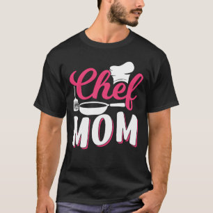Chef Mam Moeder Mama Kook Retro T-shirt