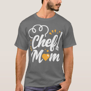 Chef mama Cook Moeder Cooking Mama Mothers Da T-shirt