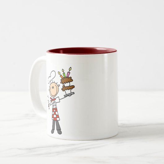 Chef met BIrthday Cake Mok (Voorkant links)