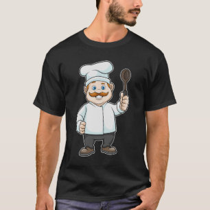 Chef met Chef's pet en soep lepel T-shirt