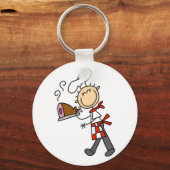 Chef met geblekte hemdjes en cadeautjes sleutelhanger (Voorkant)