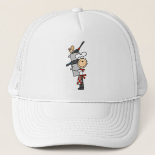 Chef met pannen en potten T-shirts en cadeaus Trucker Pet