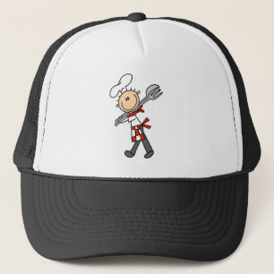 Chef met saladetangen T-shirts en cadeaus Trucker Pet