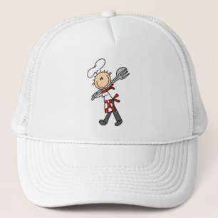 Chef met saladetangen T-shirts en cadeaus Trucker Pet