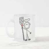 Chef met spatula matglas koffiemok (Links)