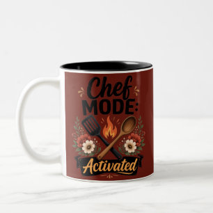 Chef Modus Geactiveerd Accent Mok zwart