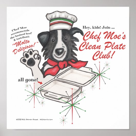 Chef Moe's Clean Plate Club Poster (Devant)