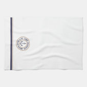 Chef nautique Ancre Logo Serviette de cuisine (Horizontal)