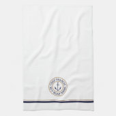 Chef nautique Ancre Logo Serviette de cuisine (Vertical)