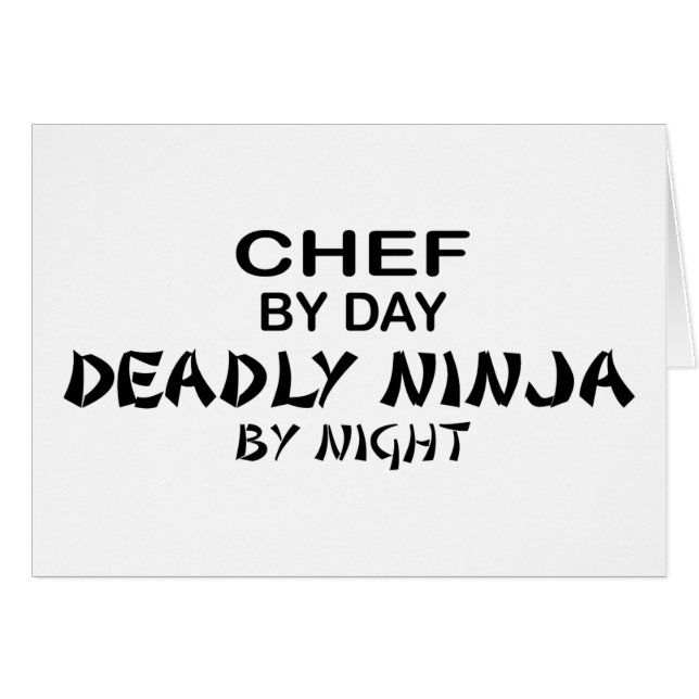 Chef Ninja mortel par nuit (Devant horizontal)