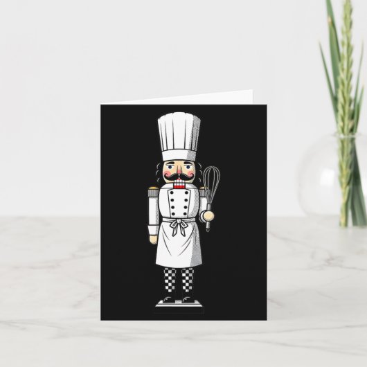 Chef Nutcracker Cook Hat Xmas Kaart (Voorkant)