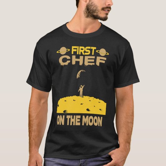 Chef On The Moon T-shirt (Voorkant)
