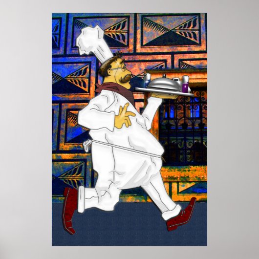 Chef op de vlucht poster (Voorkant)