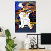 Chef op de vlucht poster (Thuiskantoor)