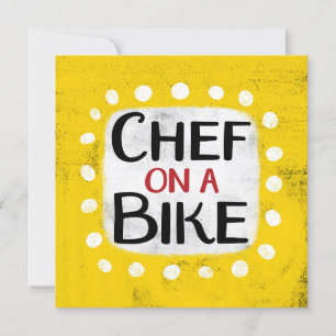 Chef op een Wenskaart Kaart