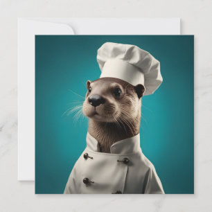 Chef Otter Feestdagenkaart