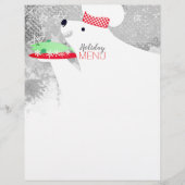 Chef ours polaires Menu de Noël en chef (Devant)