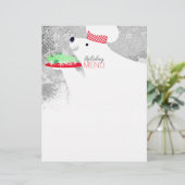 Chef ours polaires Menu de Noël en chef (Debout devant)