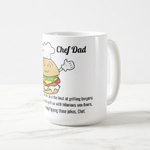 Chef papa blijft die grappen flippen Vaderdag Koffiemok