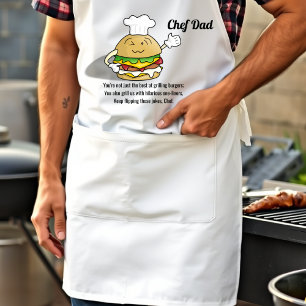 Chef papa blijft die grappen flippen Vaderdag Standaard Schort