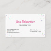 Chef pâtisserie boulangerie Carte de visite (Dos)