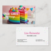 Chef pâtisserie boulangerie Carte de visite (Devant / Derrière)