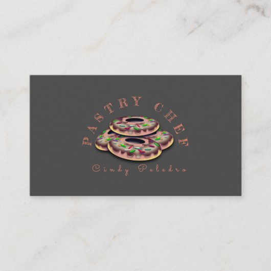 Chef pâtissier boulangerie Carte de visite de boul (Devant)