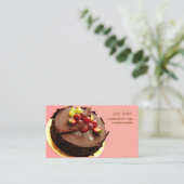 Chef pâtissier, boulangers carte de visite (Debout devant)