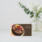 Chef pâtissier, boulangers cartes de visite (Debout devant)