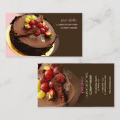 Chef pâtissier, boulangers cartes de visite (Devant / Derrière)