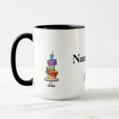 Chef pâtissier femme Nom Mug (Gauche)