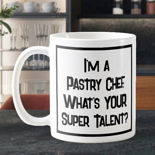Chef pâtissier Super Talent. Café Mug