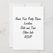 CHEF PÈRE NOËL INVITATION NOËL (Dos)