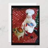 CHEF PÈRE NOËL INVITATION NOËL (Devant / Derrière)