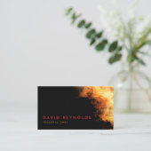 Chef personnel Flaming Fire Catering Carte de visi (Debout devant)