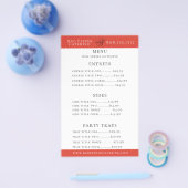 Chef Pet Catering Menu Flyer (Enkel)