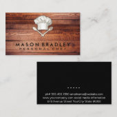 Chef Pet gebruiksvoorwerpen | Hout Visitekaartje (Voorkant / Achterkant)