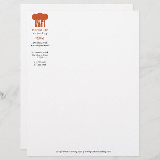 Chef Pet Letterhead Briefhoofd (Voorkant / Achterkant)