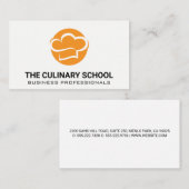 Chef Pet Oranje Logo Visitekaartje (Voorkant / Achterkant)