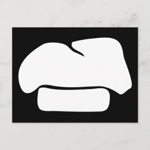 chef pet silhouet briefkaart