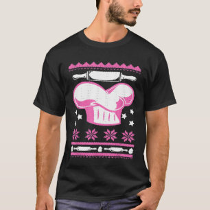 Chef Pet Ugly Christmas Baker Koken Bakken T-shirt