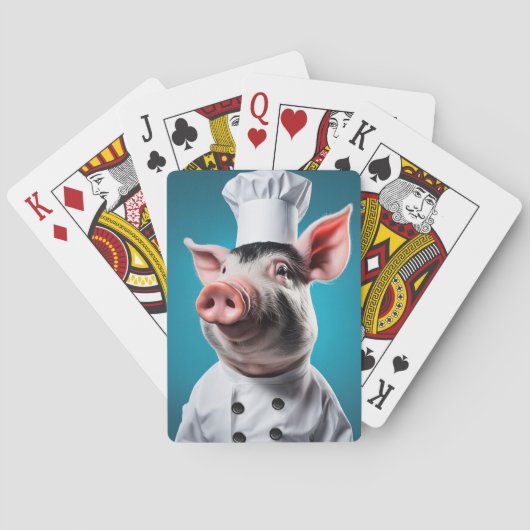 Chef Pig Pokerkaarten (Achterkant)
