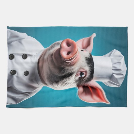 Chef Pig Theedoek (Horizontaal)