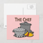 Chef Pots en pannen Briefkaart (Voorkant / Achterkant)