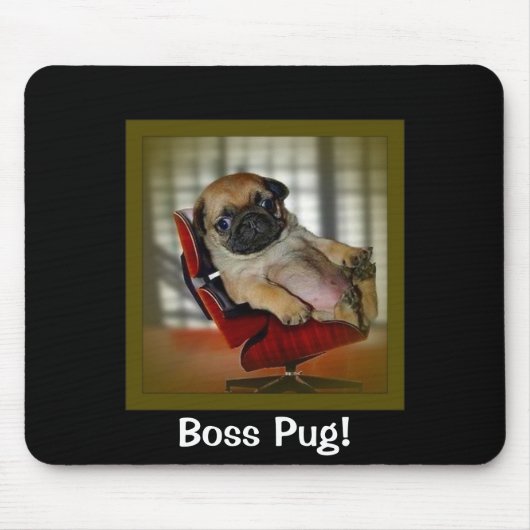 Chef- Pug! Muismat (Voorkant)