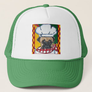 Chef Pug Trucker Pet